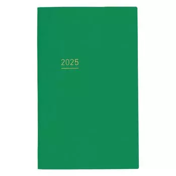 KOKUYO Jibun Notebook Lite mini Notebook 2025 Monthly Weekly B6 Slim Green Starts in December 2024 Ni-JLM1G-25