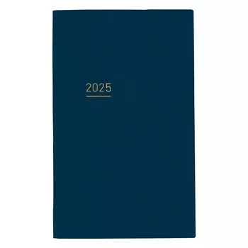KOKUYO Jibun Notebook Lite mini Notebook 2025 Monthly Weekly B6 Slim Navy K-JLM1DB-25 Starts in December 2024