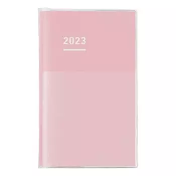 KOKUYO Jibun Notebook mini DIARY Notebook 2023 B6 Slim Monthly & Weekly Pink Ni-JCMD1P-23 Начало в ноябре 2022 г.