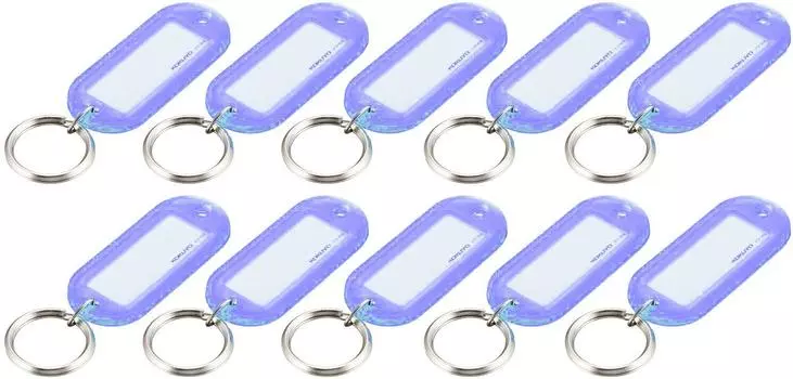 KOKUYO Keychain Name Tag 10 Pack Blue Nuff-210BX10