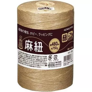 KOKUYO Конопляная веревка (для хобби) Kinari Color 480m Roll Cheese Wrapped Hohi-35 [Оптовая покупка, набор из 3 шт.]
