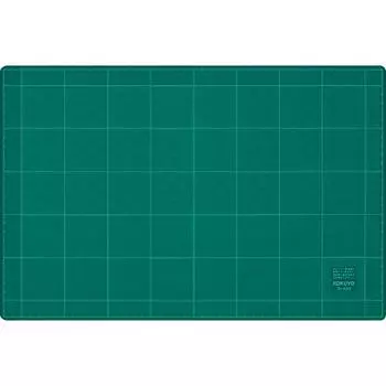 KOKUYO Коврик для резки, двухсторонний, в линейку, 300 x 450 мм, зеленый, Ma-42N