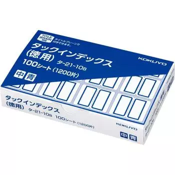 KOKUYO Label Tack Index Value Medium 12 Pieces x 100 Sheets Blue Ta-21-10B