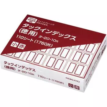 KOKUYO Label Tack Index Value Small 16 pieces x 110 sheets Red Ta-20-10R