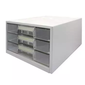 KOKUYO Letter Case Прозрачный ящик A4 Вертикальный 3 яруса LC-G3M светло-серый