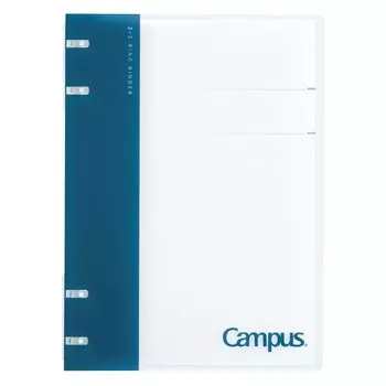 KOKUYO Loose Leaf Binder A5 Campus Binder that can be used like a notebook 2 x 2 rings Navy NP134DB -