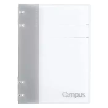 KOKUYO Loose Leaf Binder A5 Campus Binder that can be used like a notebook 2 x 2 rings Gray Ru-NP134M