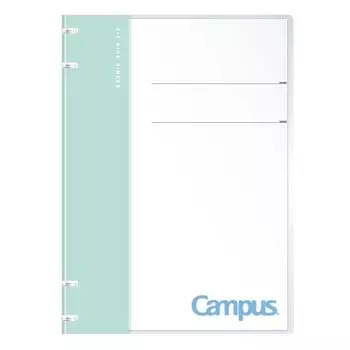KOKUYO Loose Leaf Binder Campus Binder that can be used like a notebook Limited Edition Newtro B5 4 Holes Ice Green 99K Lu-NP704-L4