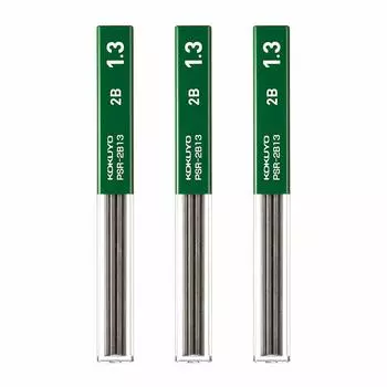 KOKUYO Механический карандаш стержень 2B набор из 3 шт 1.3 мм PSR-2B13-1PX3SET
