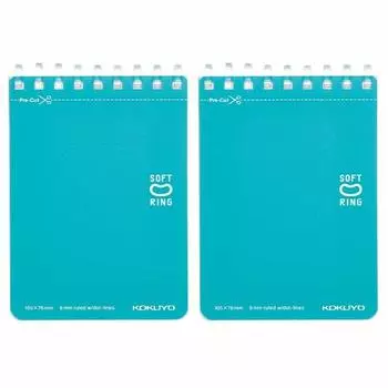 KOKUYO Memo Pad Soft Ring Dotted B линованная бумага A7 50 листов 2 книги набор синий Me-SV371BT-LBX2SET