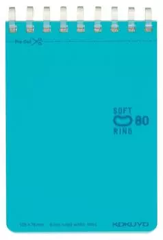 KOKUYO Memo Soft Ring Dotted B линованная A7 80 листов светло-голубой Me-SV378BT-LB