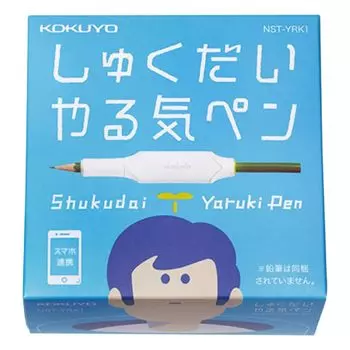 KOKUYO Motivation Pen для планшетов с iOS и прикрепите к обычному карандашу для повышения мотивации [Совместимо с Android] NST-YRK1 белый