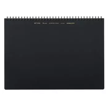 KOKUYO Мягкий блокнот на кольцах для бизнеса 70 листов A4, черный цвет, Su-SV427W-D чёрный