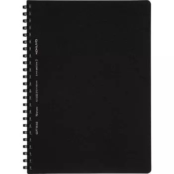 KOKUYO Мягкий блокнот на кольце для бизнеса, 70 листов, формат А5, в линейку, черный, купить набор из 5 штук Su-SV437S5-D [Книги оптом]