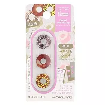 KOKUYO Наклейка-пончик Штамп Запасная наклейка Ограниченный шаблон Mister Donut Ta-DS1-L7