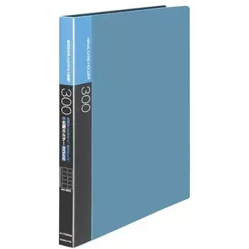 KOKUYO NB Business Card Holder Replacement Paper A4 Vertical 30 Holes 300 Horizontal Blue May-F335