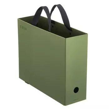 KOKUYO NEOS Carry Box для аккуратного хранения A4 Olive Green A4P-NELFM-DG