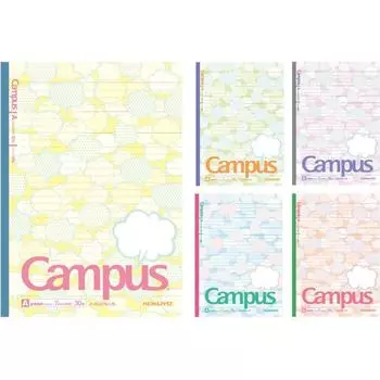 KOKUYO Note Campus Dotted Ruled Limited Edition Speech Motif 5 Book Pack A Ruled No-3CATN-L15X5