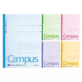 KOKUYO Note Campus Note A4 Цветная обложка 5 цветов Упаковка A в линейку No-203CAX5