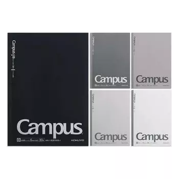 KOKUYO Note Campus Note B5 Dotted B Ruled 5 Color Pack Gray AM-3CBTNX5-1