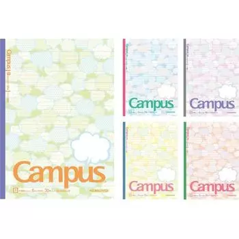 KOKUYO Note Campus Note Dotted Ruled Limited Edition Speech Motif 5 Book Pack B Ruled No-3CBTN-L15X5