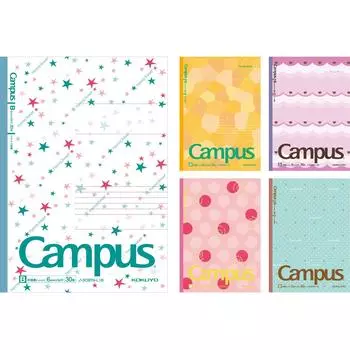KOKUYO Note Campus Note Limited 31 Ice Cream 5 Color Pack Dotted B Ruled No-3CBTN-L18X5