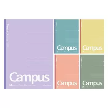 KOKUYO Note Campus Note Limited B5 Dot 5 Color Pack Baked Color A-lined No-3CATN-L35X5 A-lined (7мм)