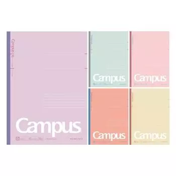 KOKUYO Note Campus Note Limited B5 Dotted B Ruled Dull Pastel 5 цветов Упаковка No-3CBTN-L33X5