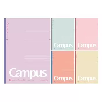 KOKUYO Note Campus Note Limited B5 Dotted Dull Pastel 5 цветов в упаковке A-line No-3CATN-L33X5
