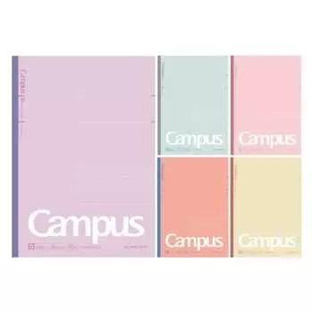 KOKUYO Note Campus Note Limited B5 Dotted B Ruled Dull Pastel 5 цветов Упаковка No-3CBTN-L33X5