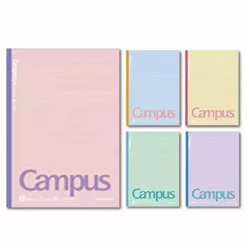 KOKUYO Note Campus Note Limited B5 Dotted Cotton Color Pack A-lined 5-Book No-3CATN-L31X5