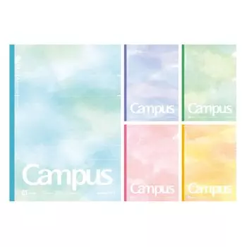 KOKUYO Note Campus Note Limited Dotted B5 Акварельная палитра 5 цветов в упаковке No-3CATN-L34X5 A-lined (7мм)