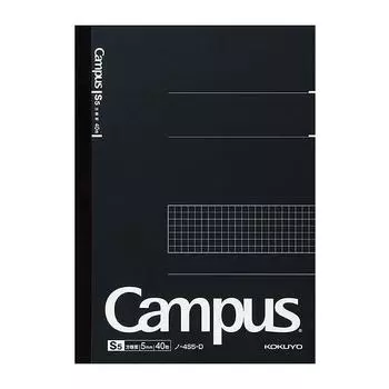 Kokuyo Note Campus Note Plan Semi B5 No 4s5 D Black