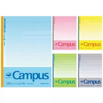 KOKUYO Note Campus Note Smart Campus Limited Пунктирная научная линия B в линейку 5 книг No-GSF3CBK-L1X5