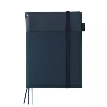KOKUYO Note Cover Note Systemic Ring Note Совместимость A5 Кожаный стиль Синий 50 листов No-V685B-DB