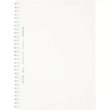KOKUYO Note Мягкий блокнот на кольце, прозрачный, 80 листов, полу-B5, в точку, в линейку, прозрачный, S-SV508WT-T