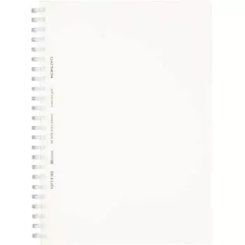 KOKUYO Note Мягкий блокнот на кольце, прозрачный, 80 листов, формат А5, в точку, в линейку, прозрачный, S-SV538WT-T