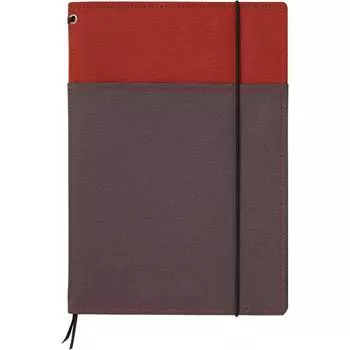 KOKUYO Note Note Cover Systemic A5 40 sheets Red/Gray A-lined No-655A-2