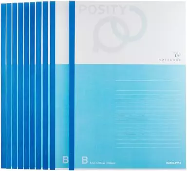 KOKUYO Note Positive 30 листов 10 книг Semi-B5 B-линованные P3-31BX10