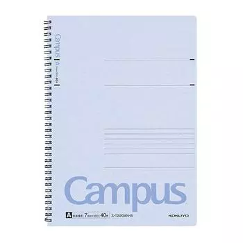 KOKUYO Note Ring Notebook Campus A4 40 Sheets Blue A-lined Su-T220AN-B