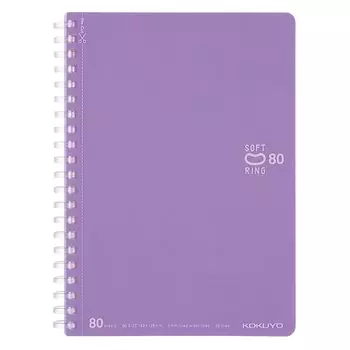 KOKUYO Note Soft Ring 80 Sheets B6 Dot Ruled Purple Su-SV348BT-V