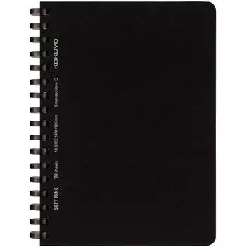 KOKUYO Note Soft Ring Business Graph в линейку 70 листов A6 черный черный Su-SV457S5-D чёрный