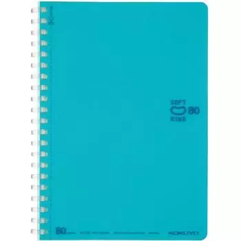 KOKUYO Note Soft Ring Dotted Ruled B Ruled 80 Sheets B6 Empty Light Blue Su-SV348BT-LB