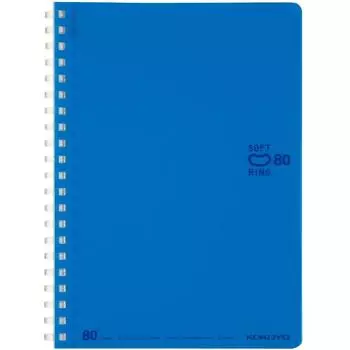 KOKUYO Note Soft Ring Dotted Ruled B Ruled 80 Sheets B6 Blue Su-SV348BT-B
