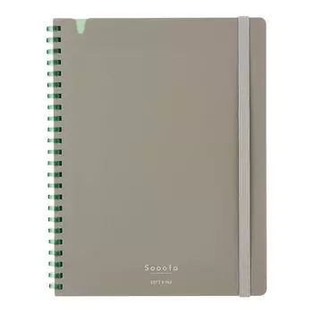 KOKUYO Note Soft Ring Note Sooofa A5 Deformed 4mm Grid Gray S-SV738S4-DM