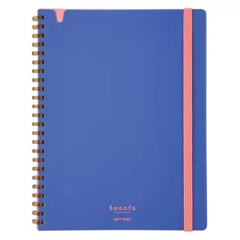 KOKUYO Note Soft Ring Note Sooofa A5 Deformed 4mm Grid Navy -SV738S4-L1DB