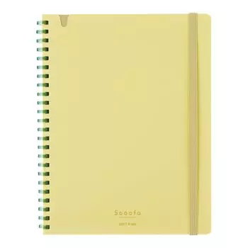 KOKUYO Note Soft Ring Note Sooofa A5 Deformed 4mm Square Yellow S-SV738S4-Y