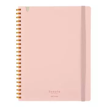 KOKUYO Note Soft Ring Note Sooofa A5 Deformed 4mm Grid Peach Su-SV738S4-P