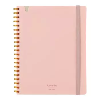 KOKUYO Note Soft Ring Note Sooofa B6 Deformed 4mm Grid Peach Su-SV748S4-P