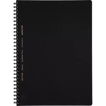 KOKUYO Note Soft Ring Notebook Business 70 Sheets Graph Ruled Black Semi-B5 S-SV407S5-D